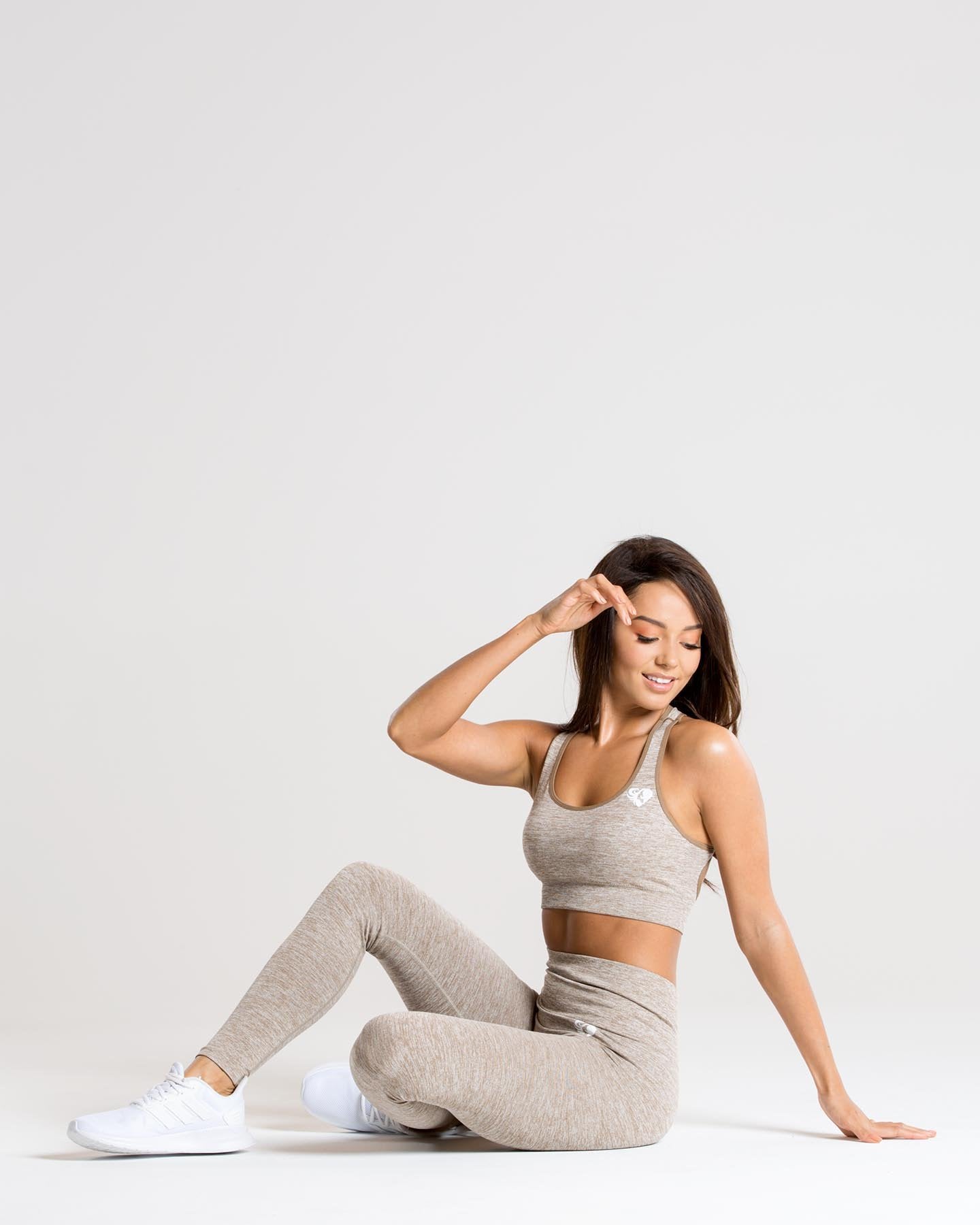 Move Seamless Leggings | Brown Grey Marl